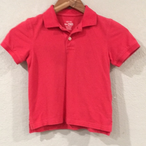 The Children’s‎ Place Boy Sz S 5/6 Red Polo Shirt 100% Cotton Preppy - Picture 1 of 10